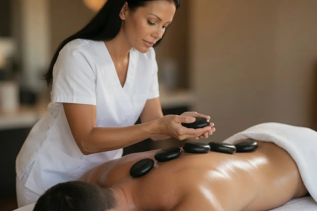Ruhige Hot Stone Massage bei Mainelle in Frankfurt-Niederursel