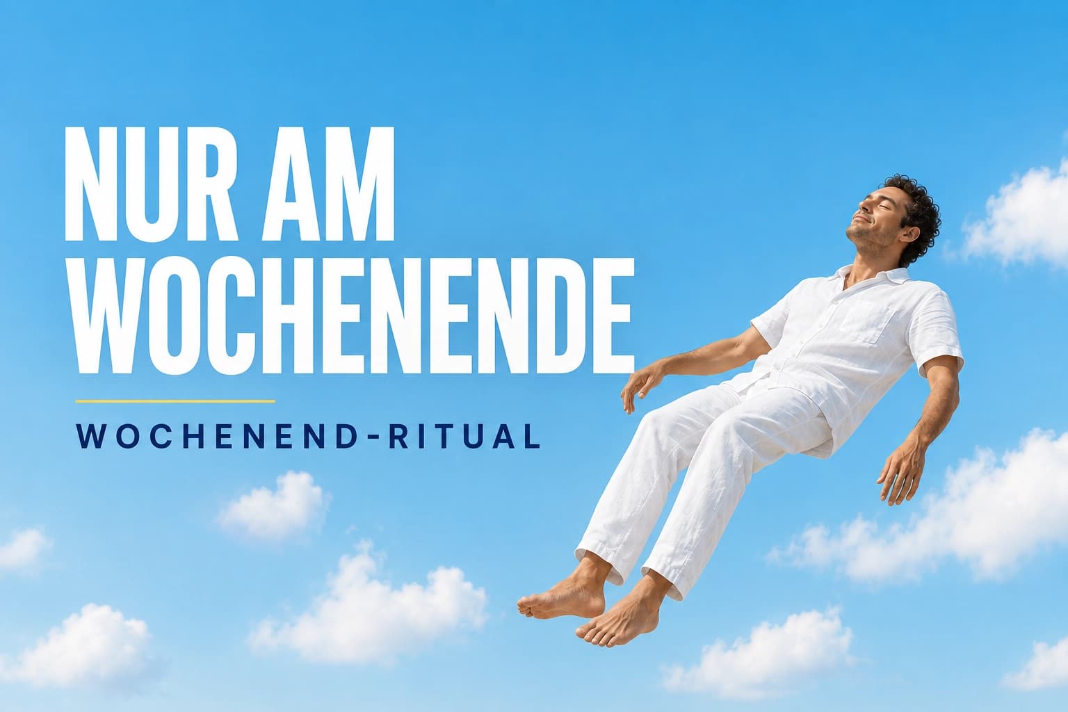 Wochenend-Ritual bei Mainelle in Frankfurt – Kampagnenmotiv „Nur am Wochenende“